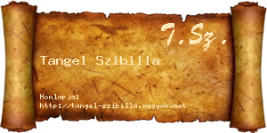 Tangel Szibilla névjegykártya
